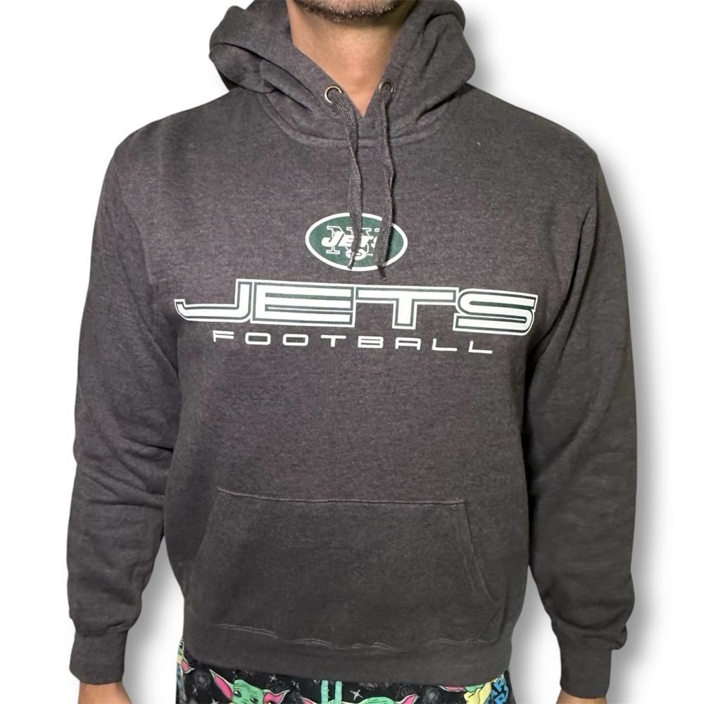NFL Gray Jets Football Hoodie M